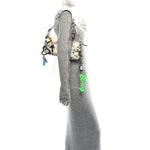 Agneau Arena Charms Small Le Cagole Sling Bag Optic White
