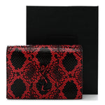 Ayers Monogram Toy Kate Strap Wallet Black Red