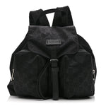 Nylon Monogram Small Single Buckle Backpack Black