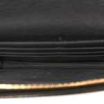 Dollar Calfskin Mini GG Marmont Chain Wallet Black