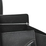 Drummed Calfskin Mini Luggage Black