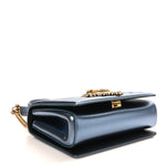 Metallic Nappa Quilted Medium Devotion Crossbody Bag Blue