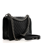 Caviar Quilted New Medium Boy Flap Black
