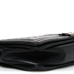 Lambskin Quilted Large Boy Flap Black