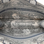 Gradient Canvas Embroidered Large Dioriviera Toile De Jouy Book Tote Blue