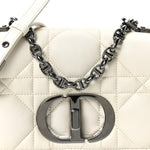 Calfskin Macrocannage Small Caro Bag White