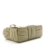 Foulard Intrecciato Pleated Arco Tote Travertine