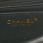 Lambskin Quilted Mini Rectangular Flap Black