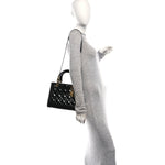Patent Cannage Medium Lady Dior Black