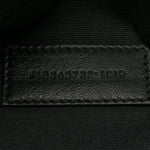 Linen Canvas Rive Gouche Zipped Pouch Black