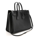 Grained Calfskin Small Sac De Jour Black