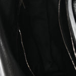 Grained Lambskin Monogram Oversized Niki Chain Satchel Black