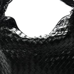Calfskin Intrecciato Large Hop Black