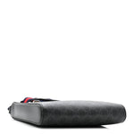 GG Supreme Monogram Web Small Flat Messenger Bag Black Grey