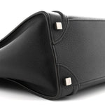 Drummed Calfskin Micro Luggage Black