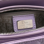 Lambskin Cannage Medium Lady Dior Purple