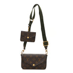 Monogram Felicie Strap & Go Kaki