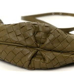 Nappa Intrecciato Crossbody Olive