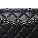 Aged Calfskin Quilted 2.55 Reissue 225 Flap Black