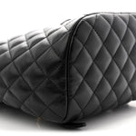 Lambskin Quilted Small Urban Spirit Backpack Black