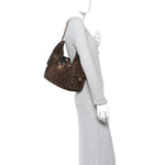 Suede Quilted Small Chanel 25 Handbag Dark Brown