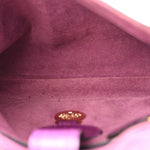 Heavy Grain Calfskin Small Margaret Crossbody Purple