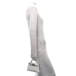 Metallic Chevre Chamkilight Mini Kelly Sellier 20 Argent