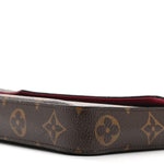 Monogram Pochette Felicie Chain Wallet Fuchsia