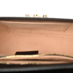 GG Supreme Monogram Calfskin Small Padlock Messenger Shoulder Bag Beige Black Cuir