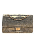 Metallic Alligator 2.55 Reissue 226 Flap Blue Gold