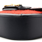 Casy Wool Azalea Calfskin Mini Horsebit 1955 Shoulder Bag Bitter Sweet Blue