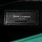 Lambskin Quilted Small Loulou Puffer Monogram Chain Satchel Green Field