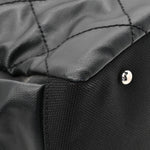 Coated Canvas Quilted Large Paris Biarritz Tote Black
