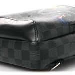 Damier Graphite World Map Avenue Sling Backpack
