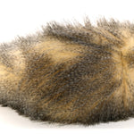 Aspen Vitello Faux Fur Tote Crema Black