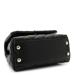Caviar Quilted Extra Mini Coco Handle Flap Black