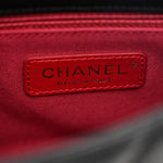Caviar Quilted Small Twist Your Buttons Flap Black