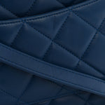 Lambskin Quilted Small Trendy CC Flap Dual Handle Bag Blue