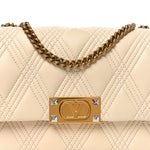 Nappa Quiltie 67 Medium Shoulder Bag Ivory