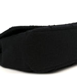 Wool Jumbo Chocolate Bar Mademoiselle Flap Black