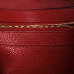 Soft Grained Calfskin Medium Belt Cabas Phantom Coquelicot