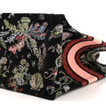 Canvas Embroidered Medium Cabinet De Curiosites Book Tote Black Multicolor