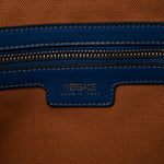Denim Calfskin La Medusa Tote Bag Blue