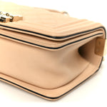 Calfskin Quilted Small Boy Top Handle Flap Beige Clair