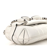Nappa Vertical Matelasse Small Maxi Horsebit Chain Shoulder Bag Great White