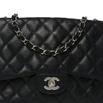 Caviar Quilted Jumbo Single Flap Black