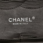 Caviar Quilted Jumbo Double Flap Grey