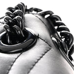 Calfskin Matelasse Monochrome Mini GG Marmont Shoulder Bag Black