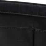 Calfskin Embossed Stitch Large Boy Flap Black