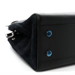 Grained Calfskin Medium Rive Gauche Cabas Black